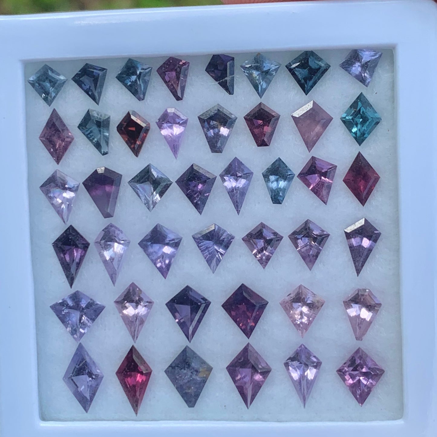 Spinel Kites & Lozenges Natural Multicolor Loose Gemstone Parcel 13.03 Ct / 43 Gemstones From Sri Lanka