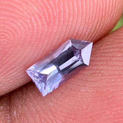 Natural Purplish Gray Spinel Bullet 0.60 Ct Pentagonal Loose Gemstone For Jewelry Making