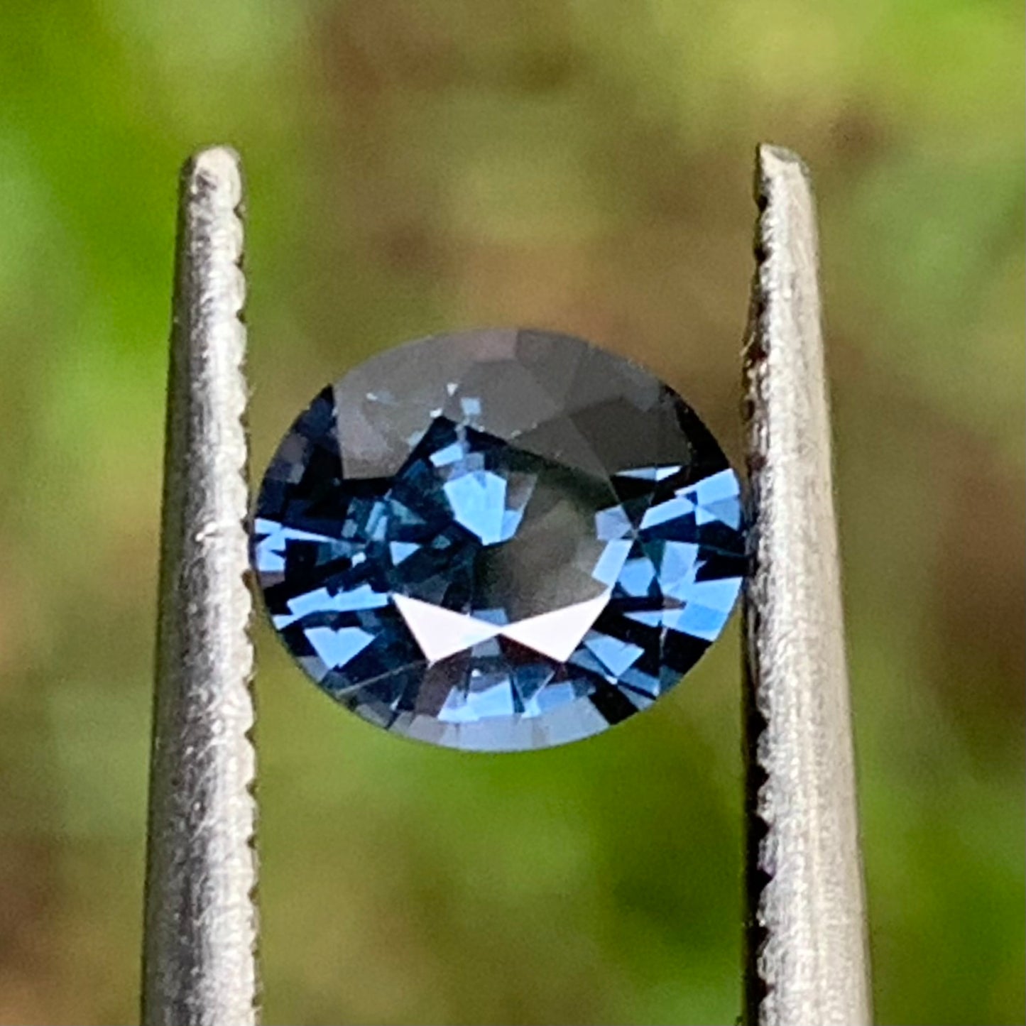 Deep Teal Blue Spinel Oval 0.8 Ct Natural Loose Gemstone For Jewelry Making