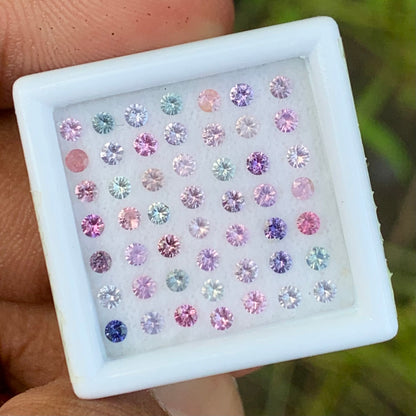 Multicolor Sapphire 1.43 Ct / 50 Loose Gemstone Parcel For Jewelry Making 💎✨