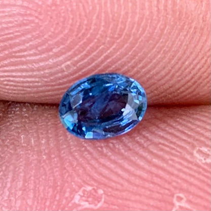 Blue Sapphire Oval 0.49 Ct Heated Only Natural Loose Gemstone For Jewelry Making