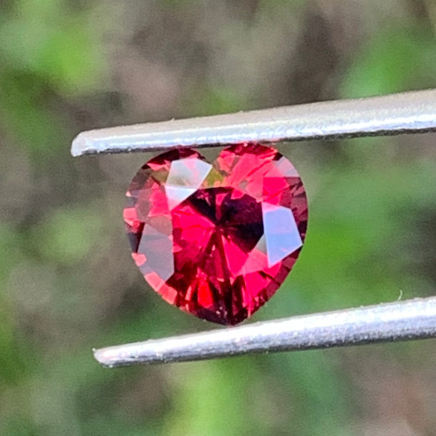 Deep Red Garnet Heart 1.36 Ct January Birthstone for a Garnet Ring
