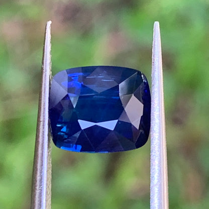 Blue Sapphire Rectangular Cushion Heated Only 2.50 Ct Natural Loose Gemstone for Jewelry Making