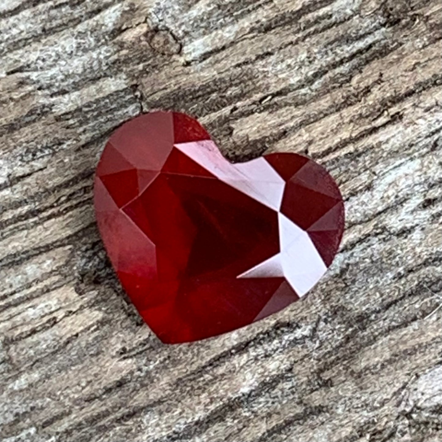 Hazy Orangish Red Garnet Heart 1.7 Ct Loose Gem Stone from Sri Lanka