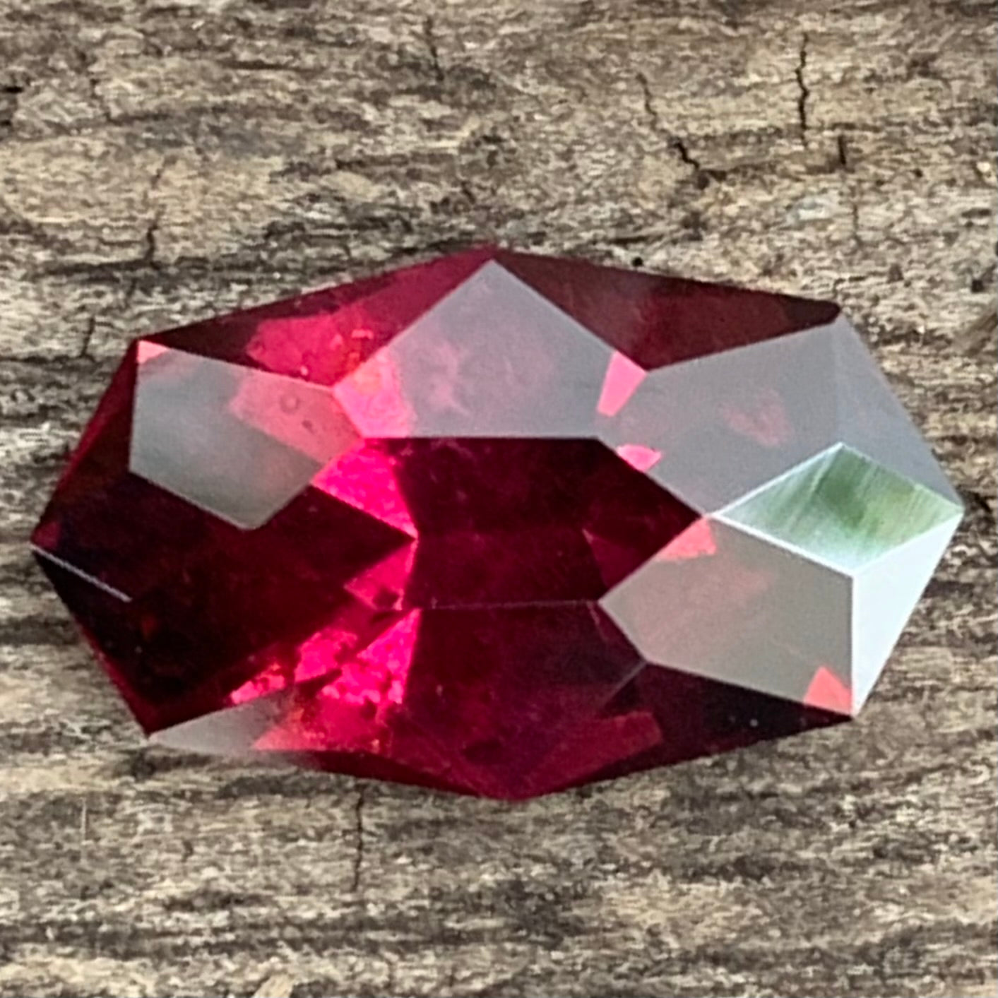 Deep Red Garnet Octagon 2.85 Ct Natural Unheated Loose Gemstone from Sri Lanka