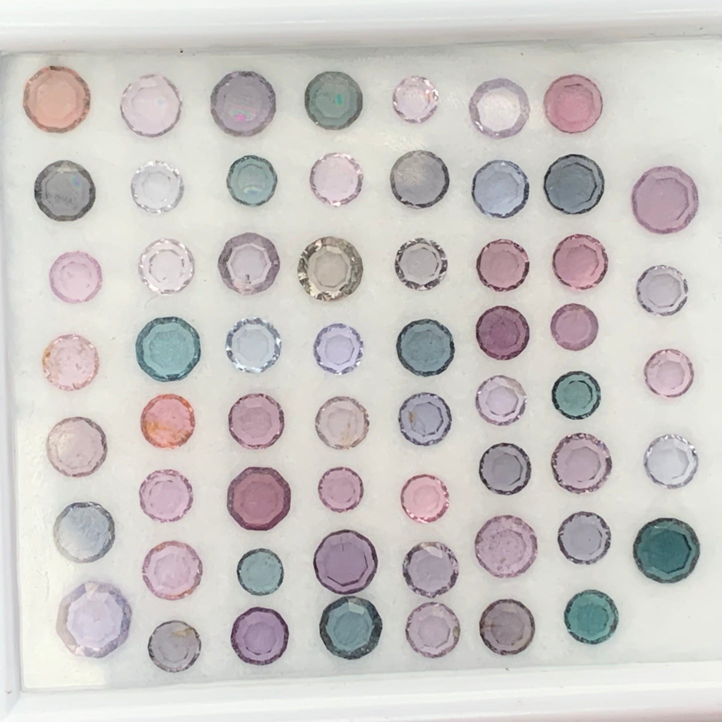 Spinel Portrait Cut Roundish Tablets Multicolor Natural Loose Gemstone Parcel at Wholesale Price 24.30 Ct / 60 Stones