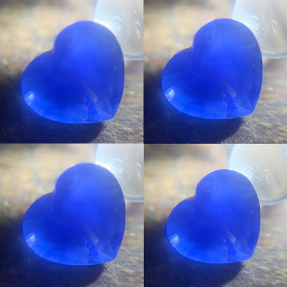 Hazy Blue Sapphire Heart 0.98 Ct Natural Loose Gemstone For Jewelry Making 💎✨