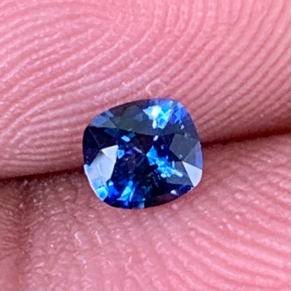 Blue Sapphire Rectangular Cushion 0.34 Ct Heated Only Natural Loose Gemstone For Jewelry Making