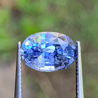 Unheated Blue Sapphire Certified Oval 2.07 Ct Natural Loose Gemstone