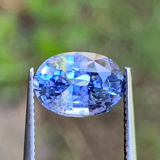 Unheated Blue Sapphire Certified Oval 2.07 Ct Natural Loose Gemstone