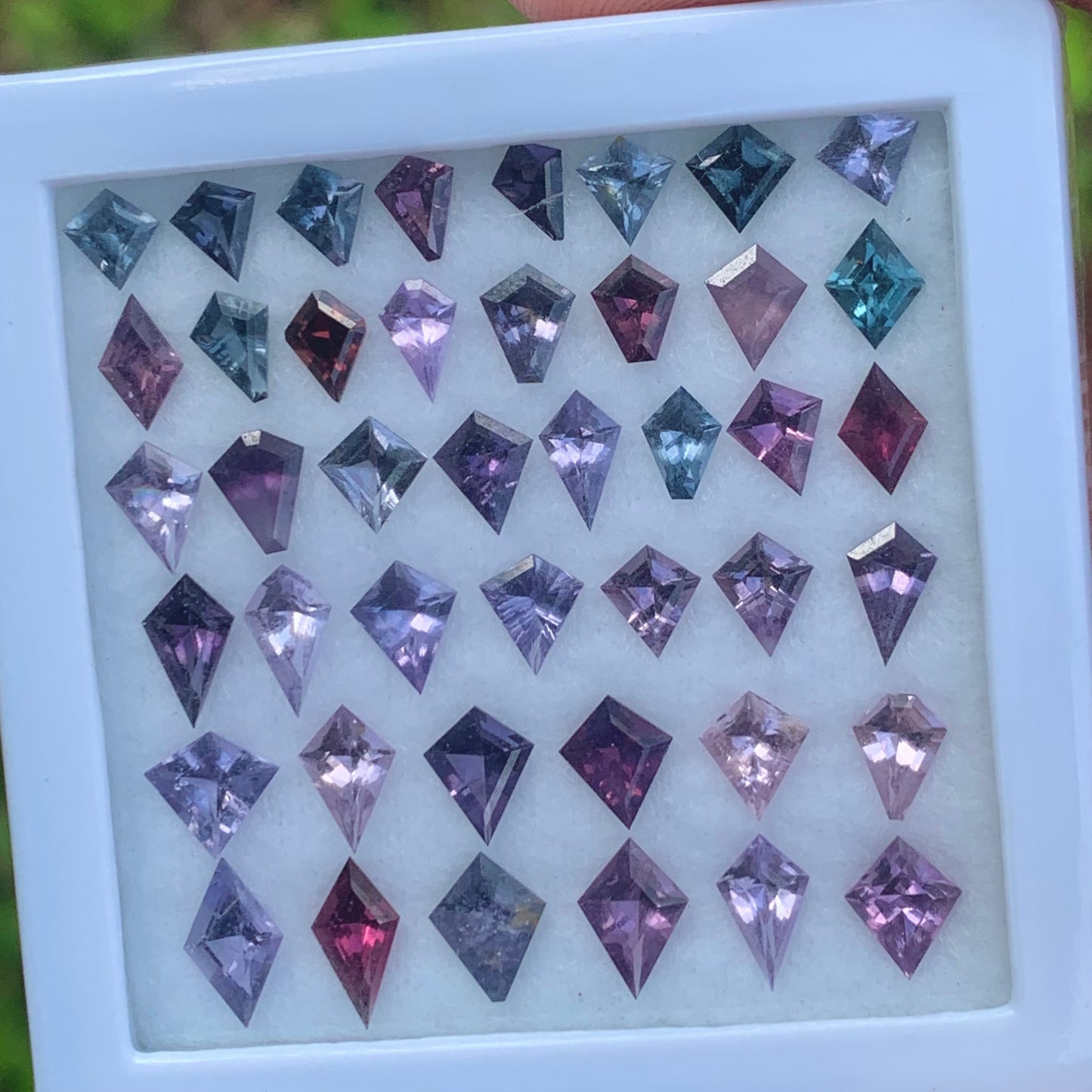 Spinel Kites & Lozenges Natural Multicolor Loose Gemstone Parcel 13.03 Ct / 43 Gemstones From Sri Lanka
