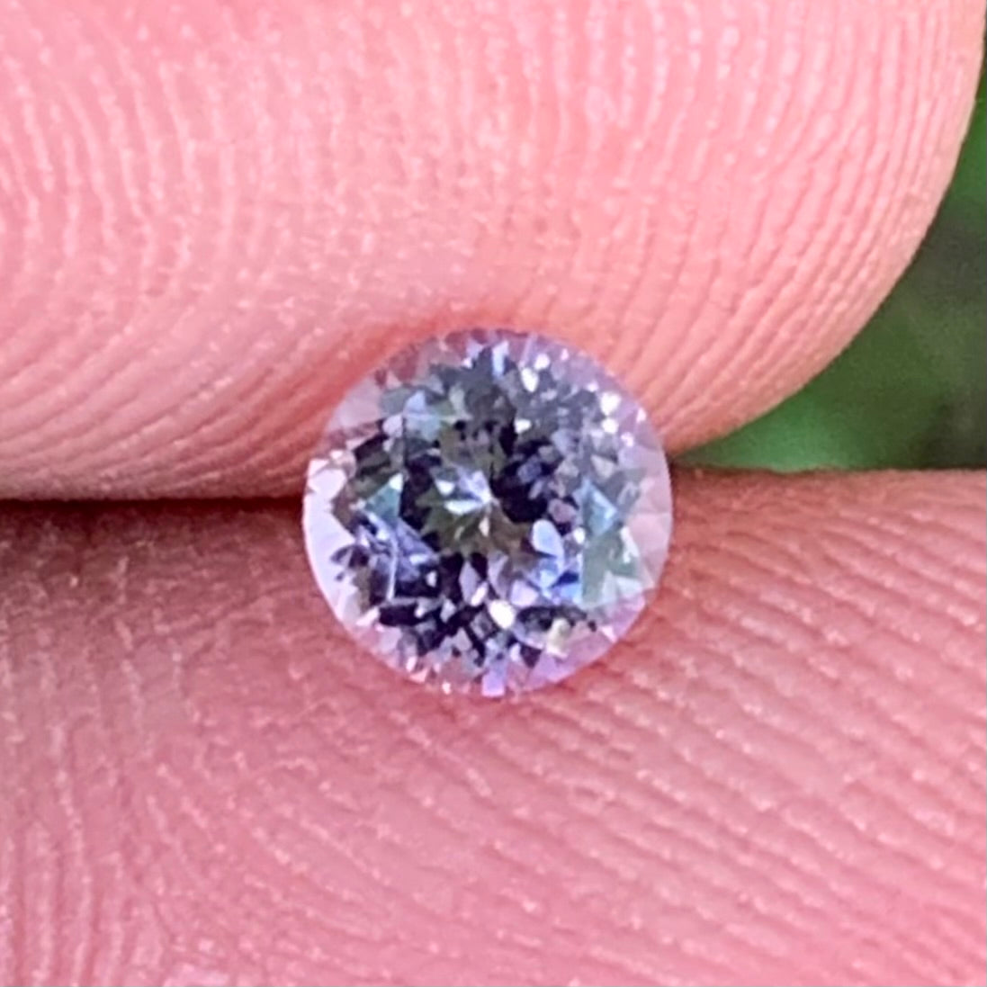 Light Purple Spinel Flower Cut Round 4.9 mm / 0.55 Ct Natural Loose Gemstone from Sri Lanka