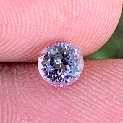 Light Purple Spinel Flower Cut Round 4.9 mm / 0.55 Ct Natural Loose Gemstone from Sri Lanka