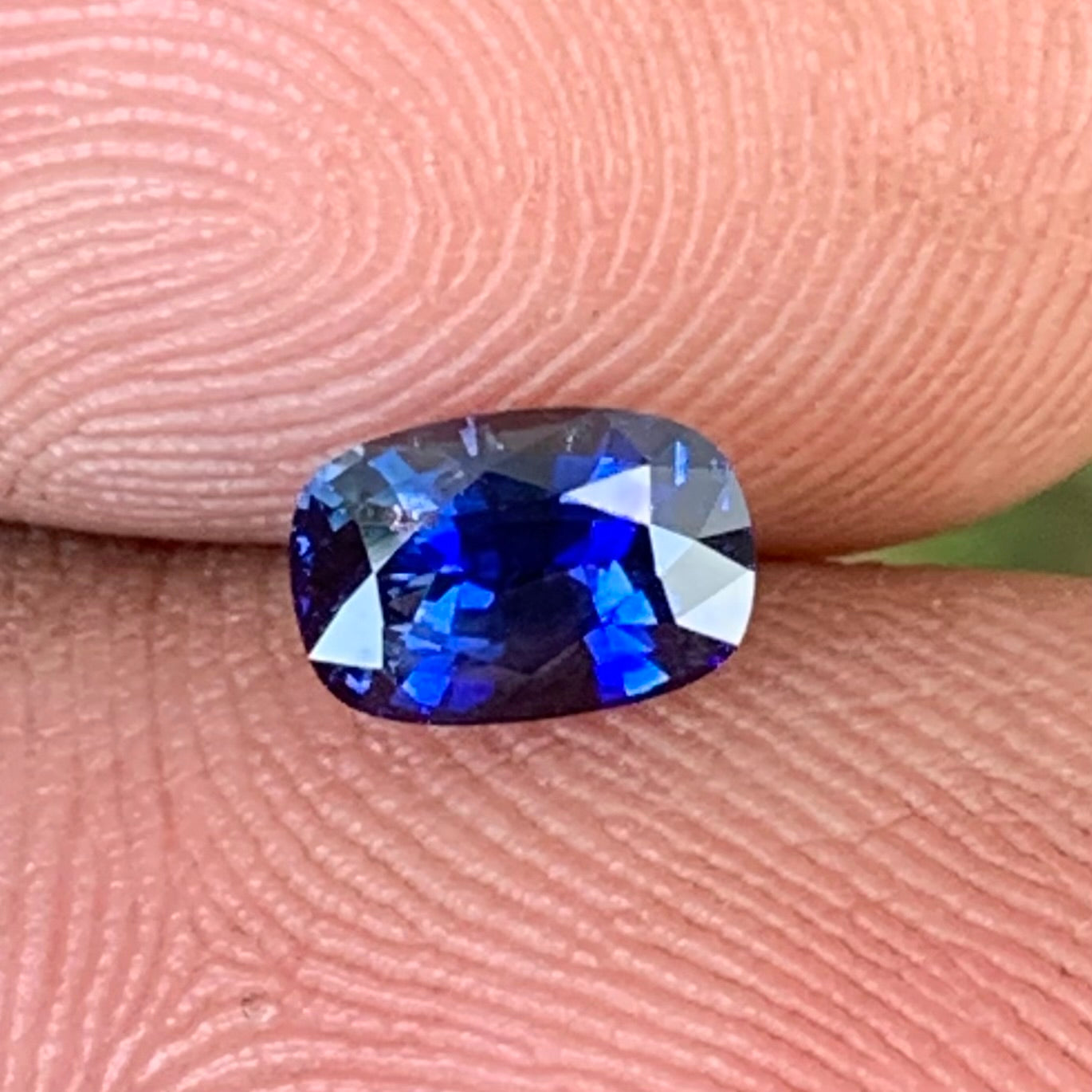 Blue Sapphire Rectangular Cushion 0.9 Ct Heated Only Natural Loose Gemstone For Jewelry Making