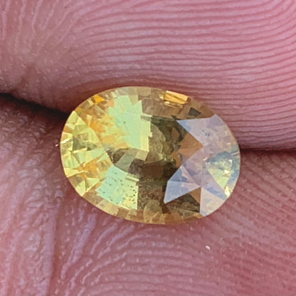Yellow Sapphire Certified Oval Heated Only 1.62 Ct Natural Loose Gemstone for Jewelry Making