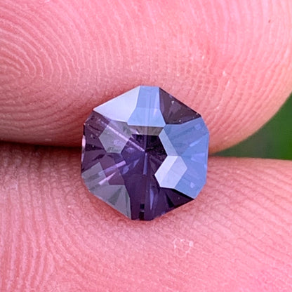 Purple Spinel Creative Cut Hexagon 1 Ct Natural Loose Gemstone from Sri Lanka