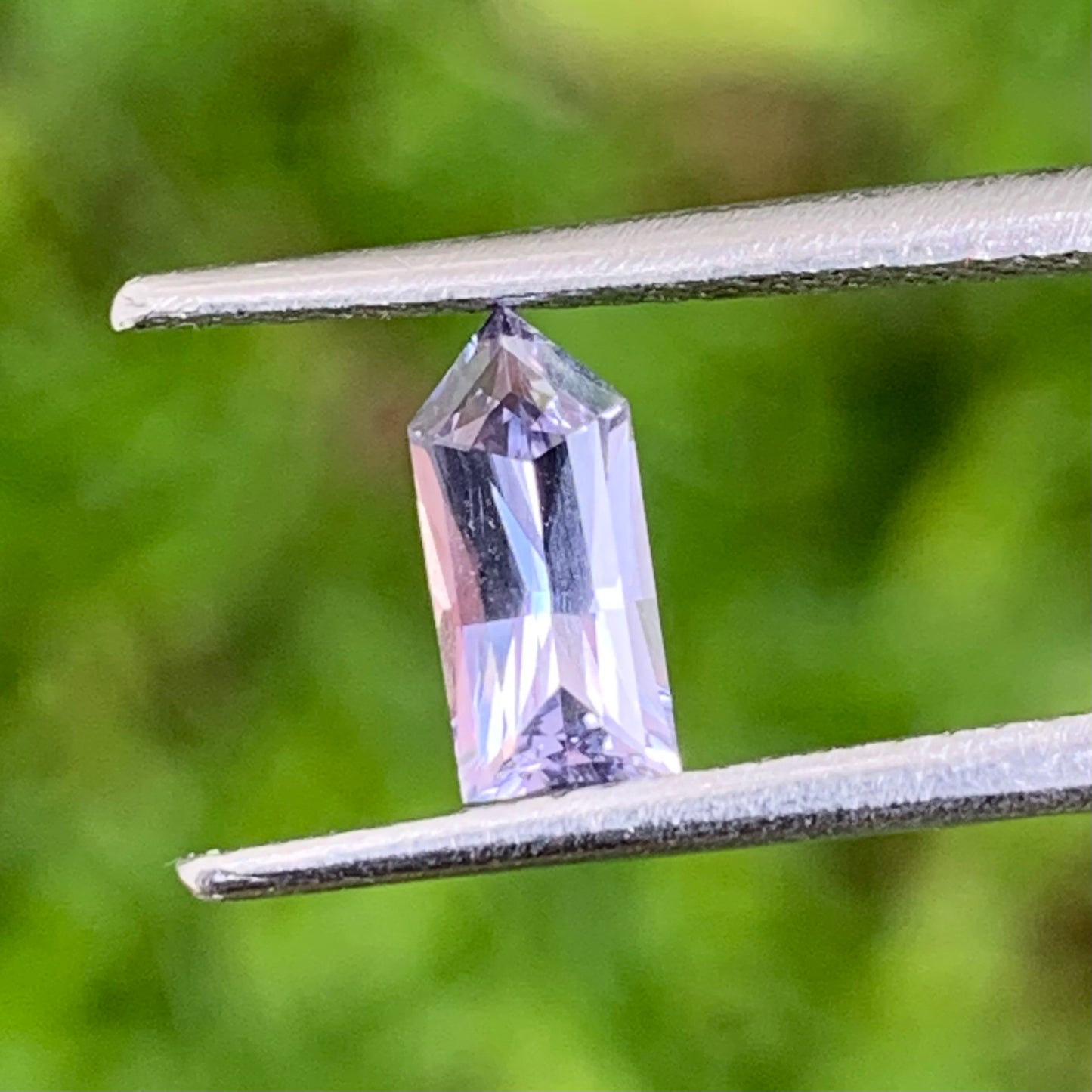 Natural Purplish Gray Spinel Bullet 0.60 Ct Pentagonal Loose Gemstone For Jewelry Making