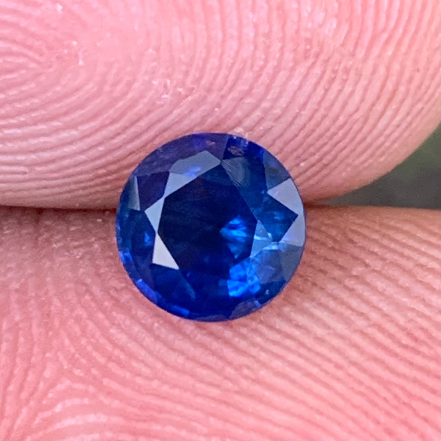 Blue Sapphire 5.9 mm Round Heated Only 1 Ct Natural Loose Gemstone