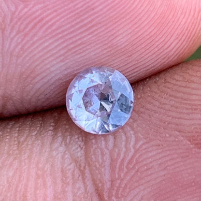 Light Blue Sapphire 4.9 mm Round 0.43 Ct Heated Only Natural Loose Gemstone For Jewelry Making