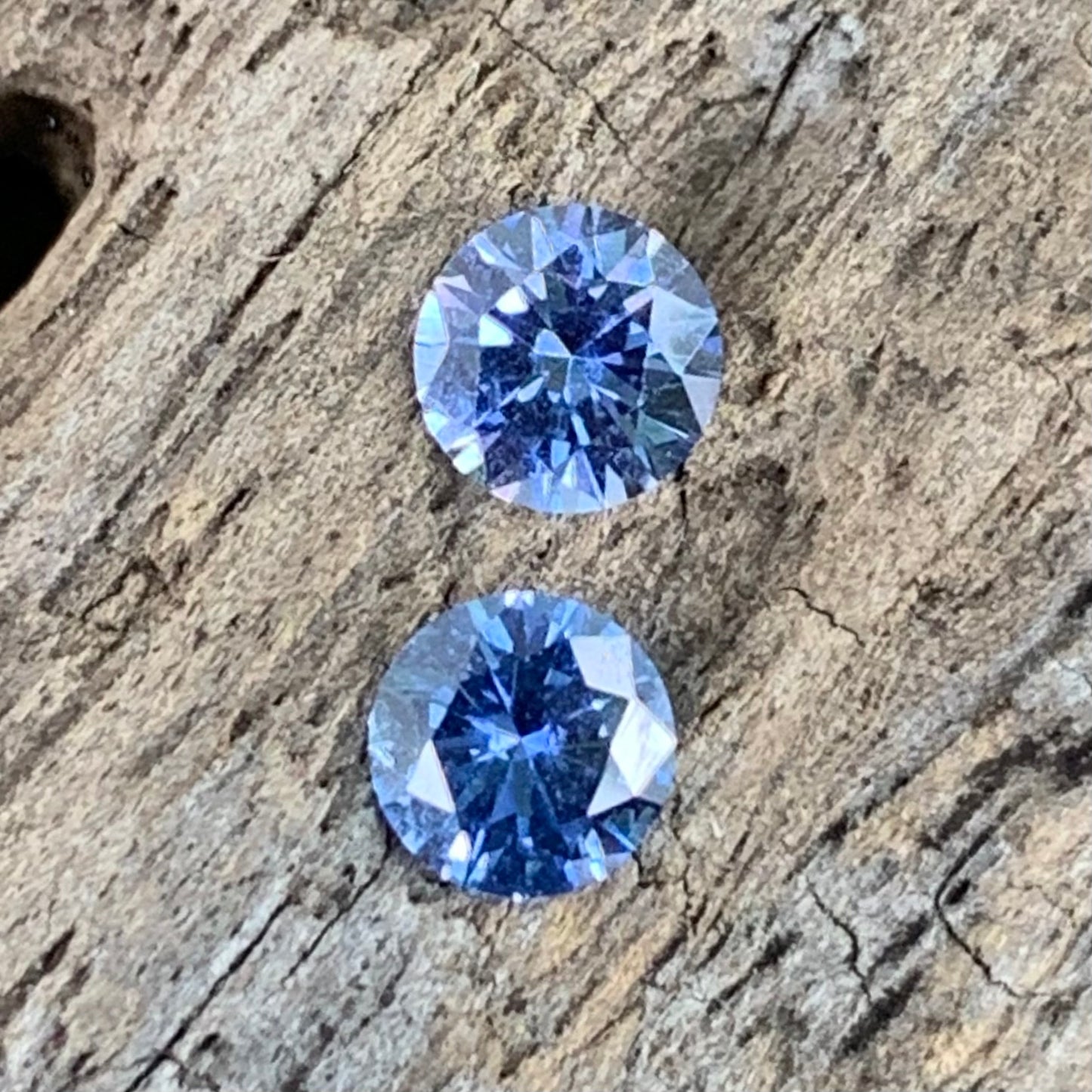 Blue Sapphire Round Pair 4.5 mm / 0.77 Ct Heated Only Natural Loose Gemstones for Earrings