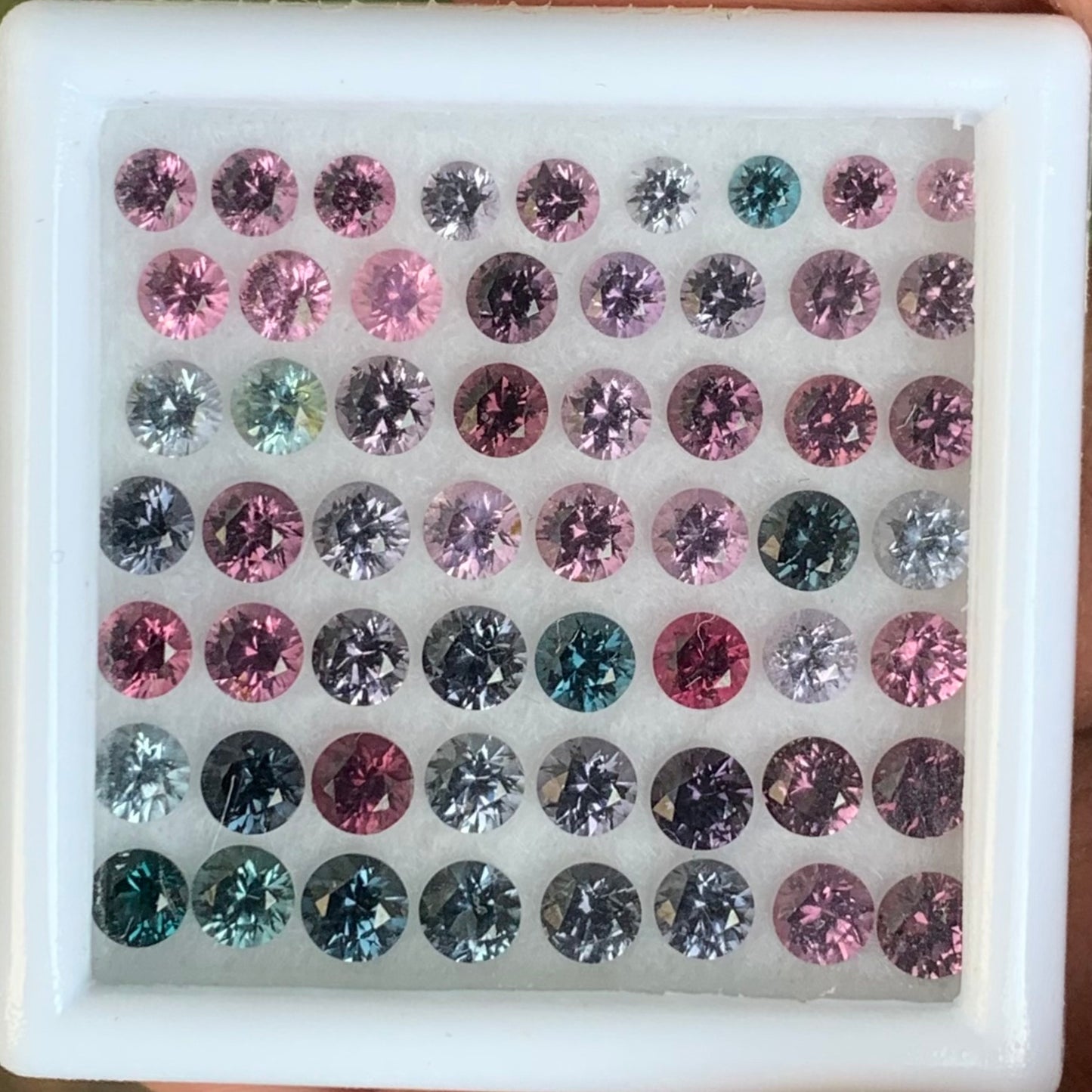Spinel Rounds Multicolor Parcel of 11.45 Ct / 57 Stones Loose Natural Loose Gemstones For Jewelry Making