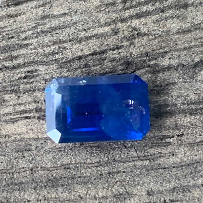 Blue Sapphire Emerald Cut 1.43 Ct Natural Loose Gemstone For Jewelry Making