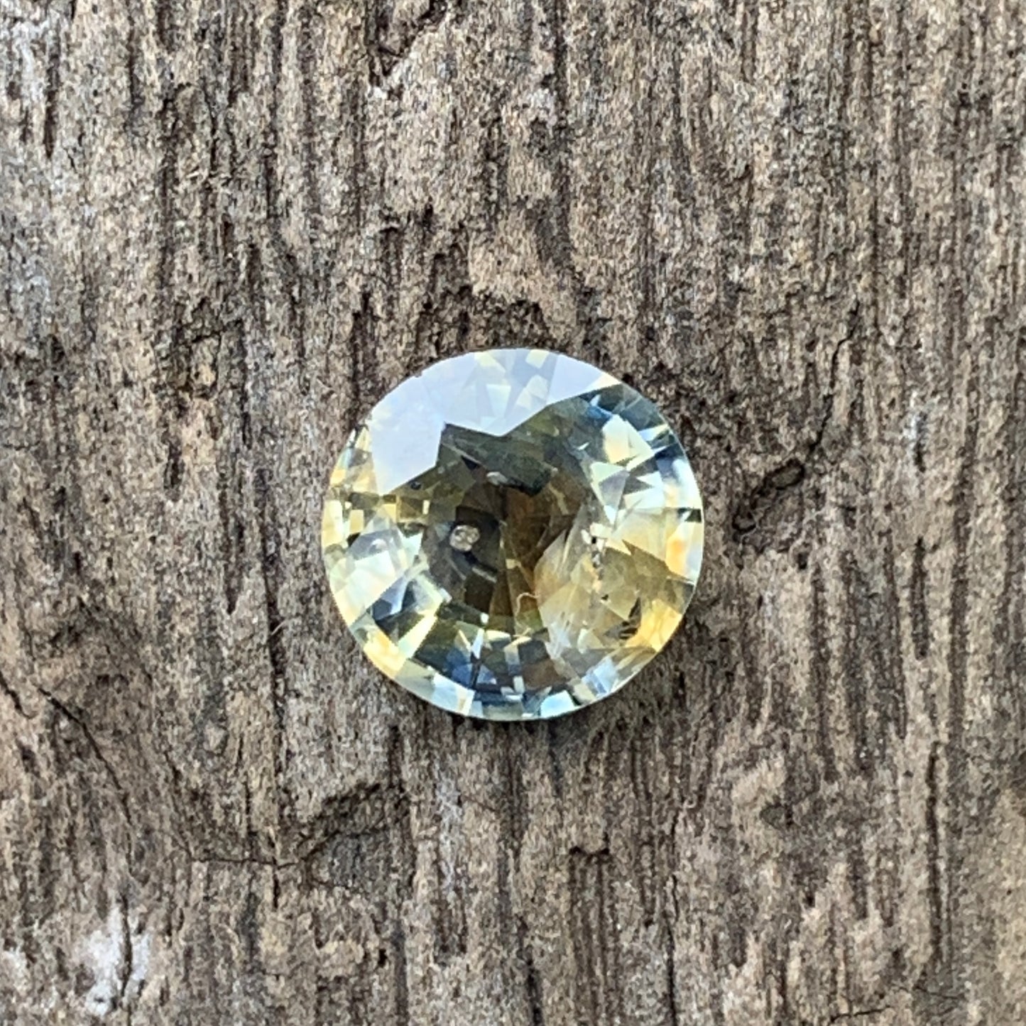 Yellow & Blue Bicolor Sapphire 7.5 mm Round 1.78 Ct Natural Loose Gemstone For Jewelry Making 💎✨