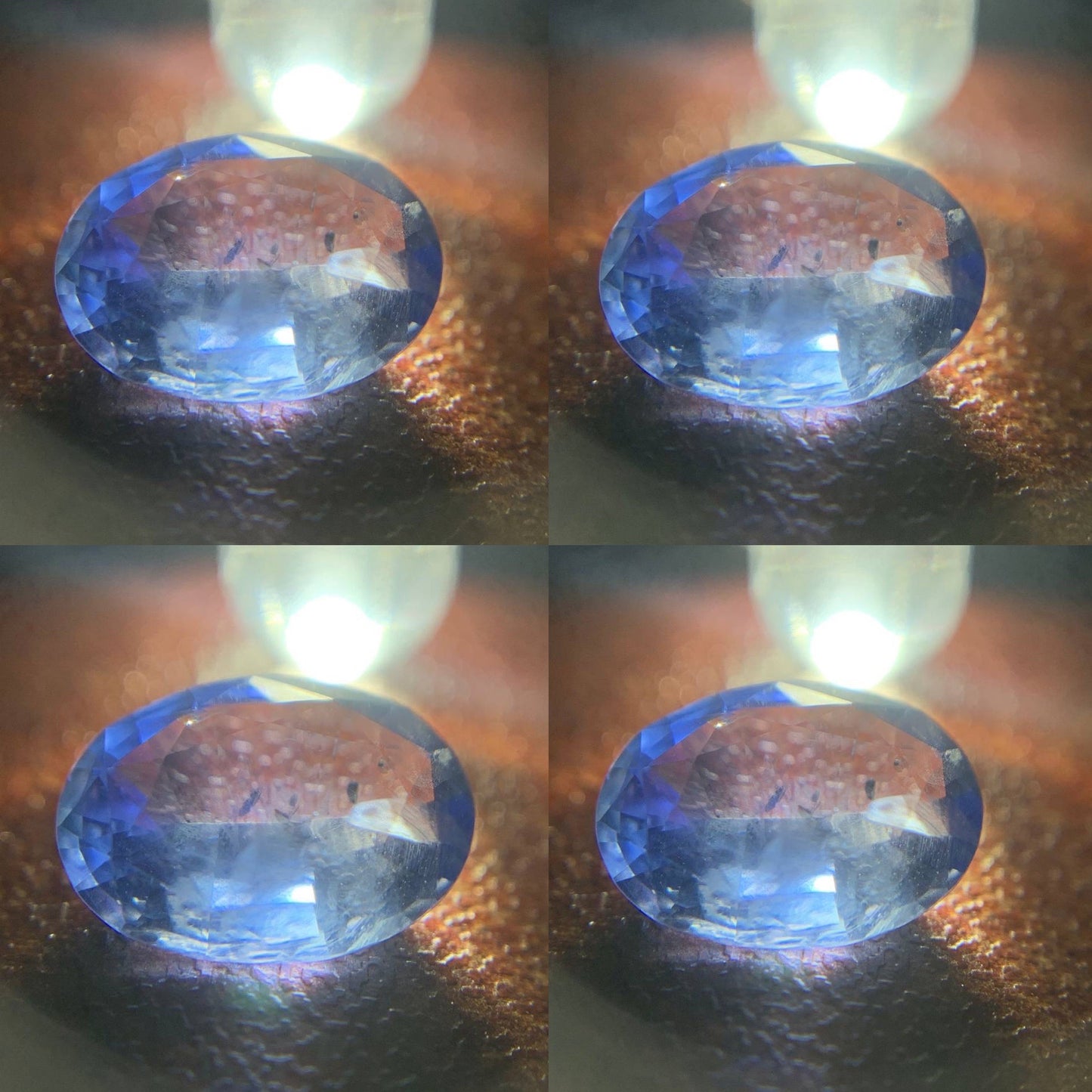 Unheated Blue Sapphire Oval 8.1 mm / 1.23 Ct Natural Loose Gemstone For Jewelry Making