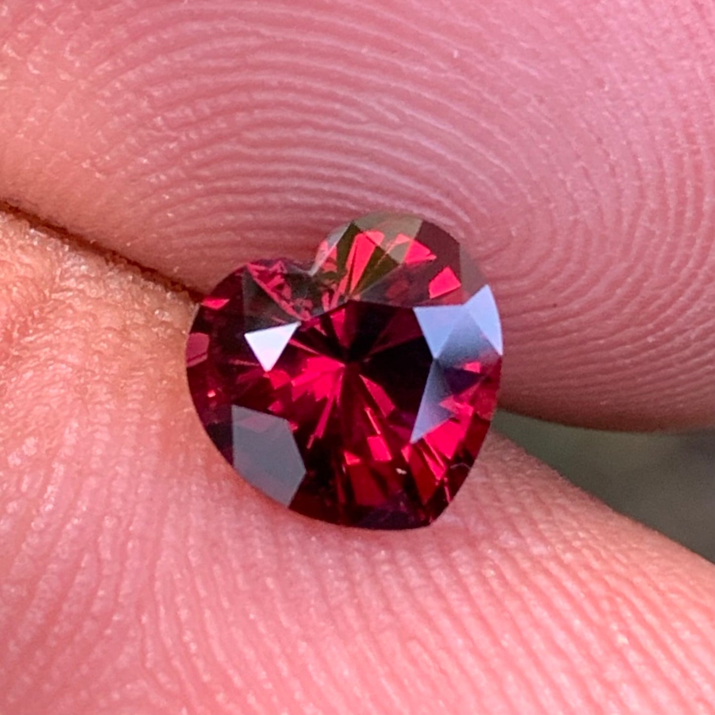 Deep Red Garnet Heart 1.36 Ct January Birthstone for a Garnet Ring