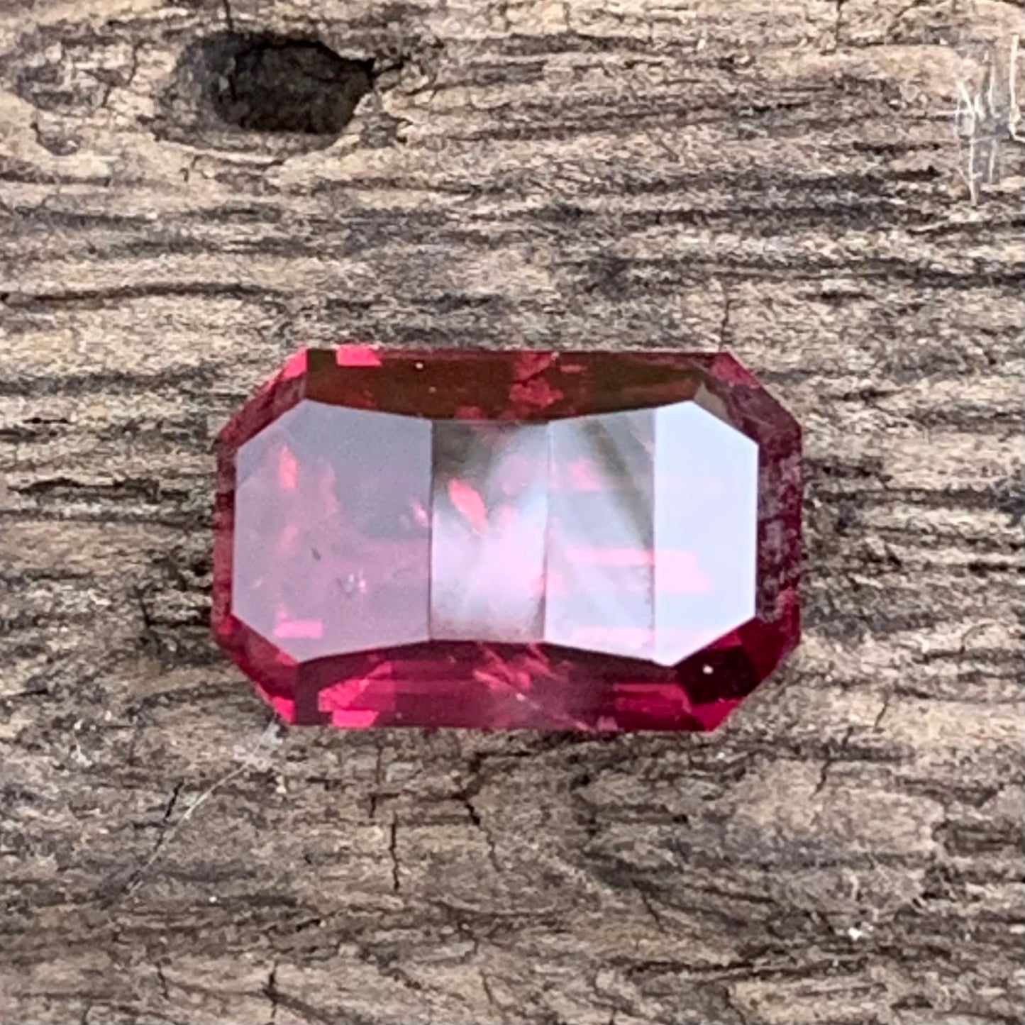 Red Garnet Pixel Cut Octagon 3.55 Ct Natural Unheated Loose Gemstone From Sri Lanka