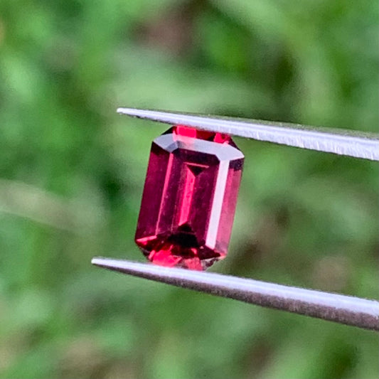 Red Garnet Emerald Cut Octagon 0.85 Ct Natural Loose Gemstone For Jewelry Making 💎✨