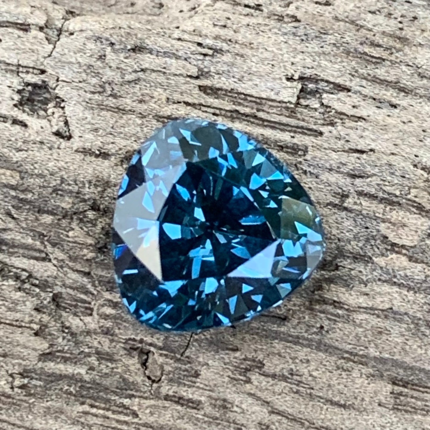 Teal Blue Spinel Trillion 2.40 Ct Natural Loose Gemstone From Sri Lanka