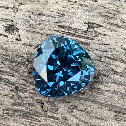 Teal Blue Spinel Trillion 2.40 Ct Natural Loose Gemstone From Sri Lanka