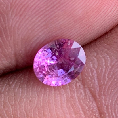 Pink Sapphire Oval 0.87 Ct Natural Loose Gemstone For Jewelry Making