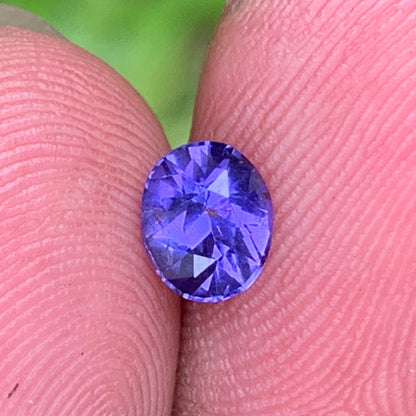 Purple Sapphire Oval 0.97 Ct Heated Only Natural Loose Gemstone For Jewelry Making