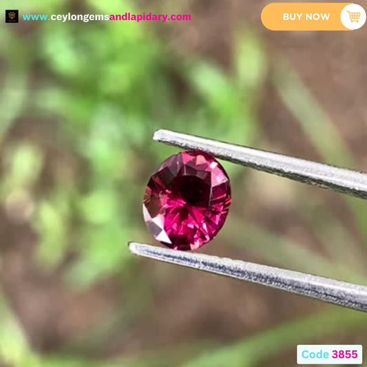 Red Garnet Fantasy Cut / Concave Cut Geometric Shape Shield 1.03 Ct Natural Loose Gemstone For Jewelry Making 💎✨