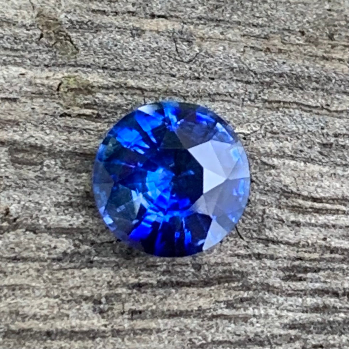Blue Sapphire 7 mm Round Heated Only 1.55 Ct Natural Loose Gemstone for Jewelry Making