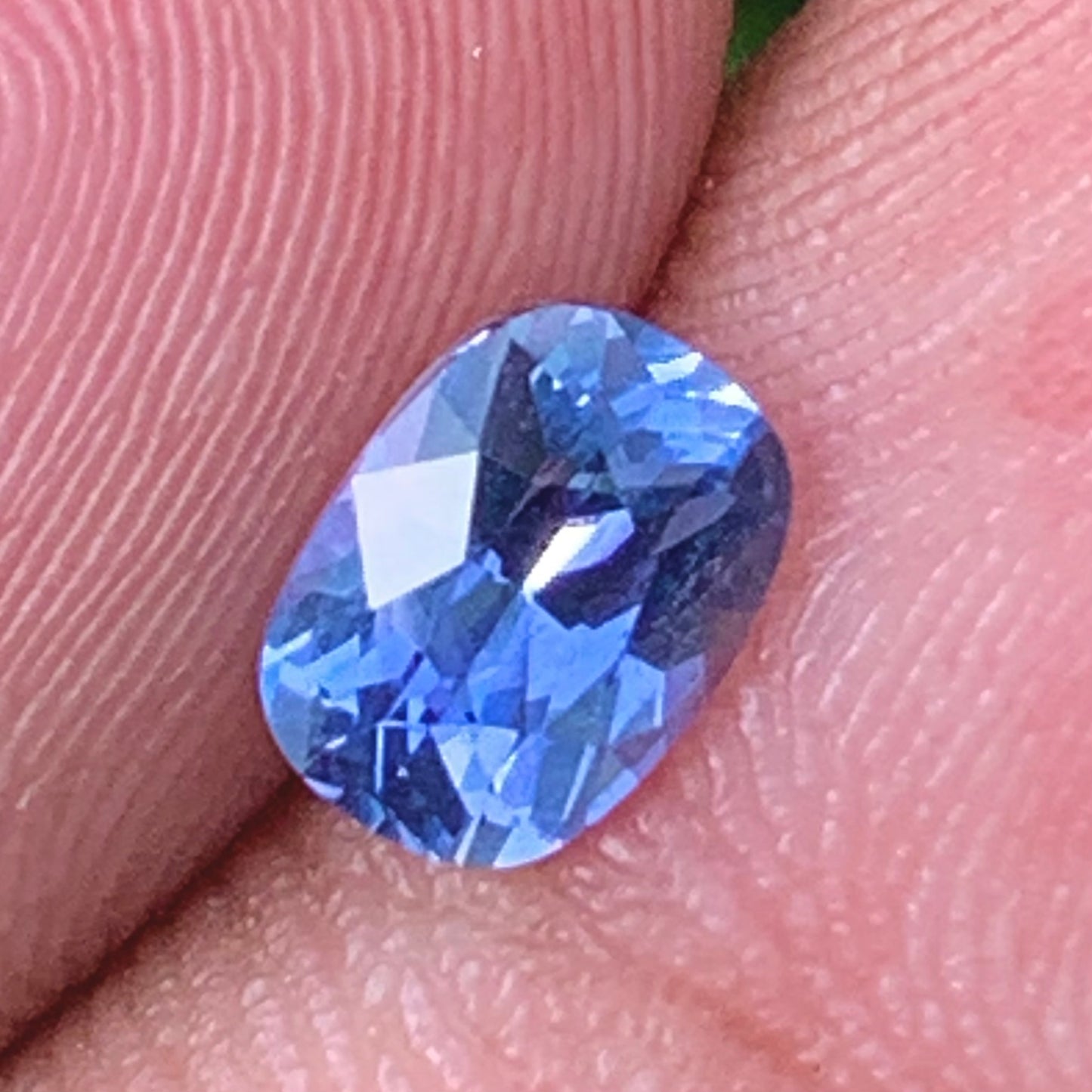Unheated Blue Sapphire Certified Rectangular Cushion 1.04 Ct Natural Loose Gemstone