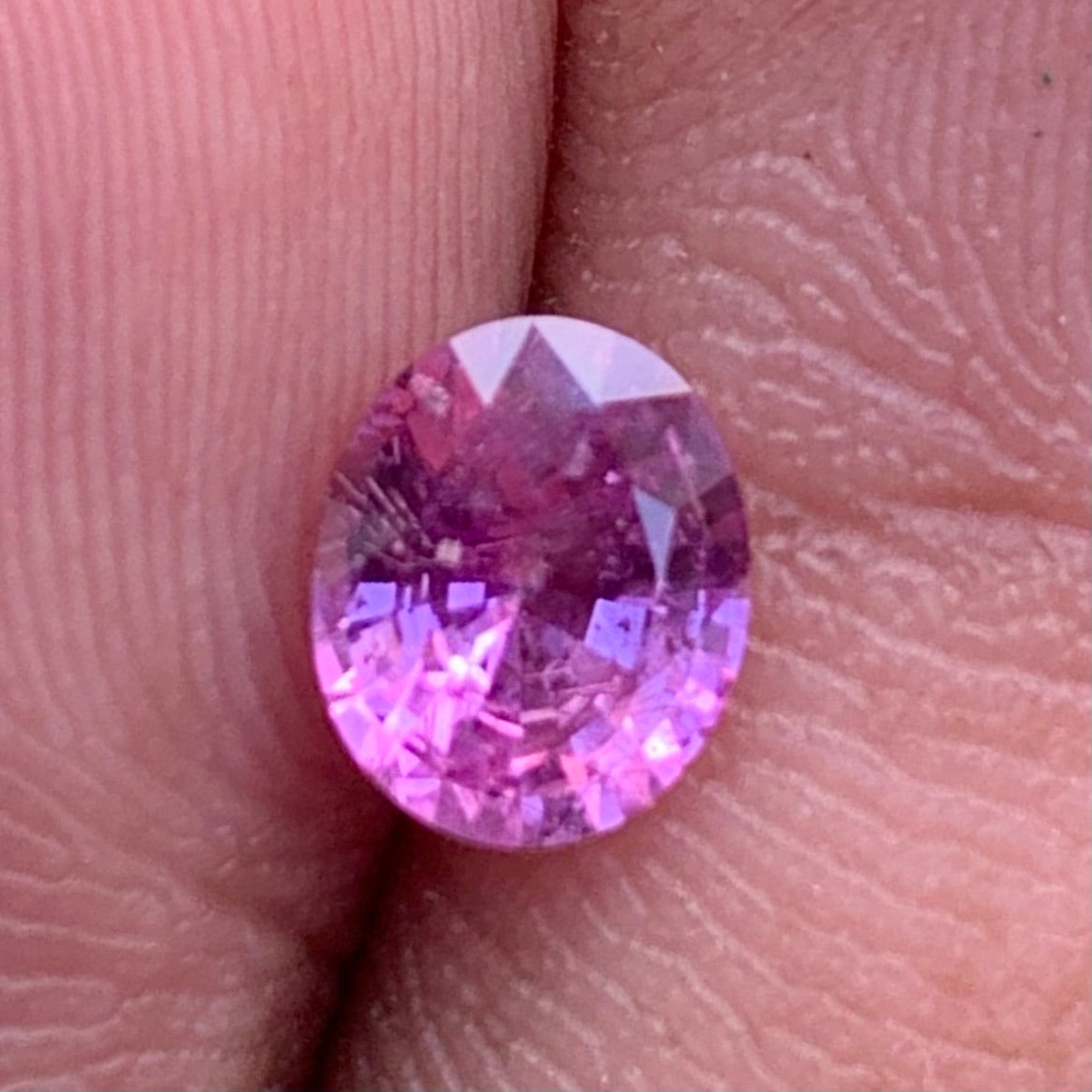 Pink Sapphire Oval 0.87 Ct Natural Loose Gemstone For Jewelry Making