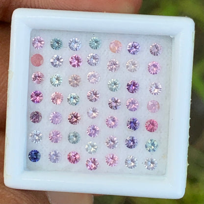 Multicolor Sapphire 1.43 Ct / 50 Loose Gemstone Parcel For Jewelry Making 💎✨