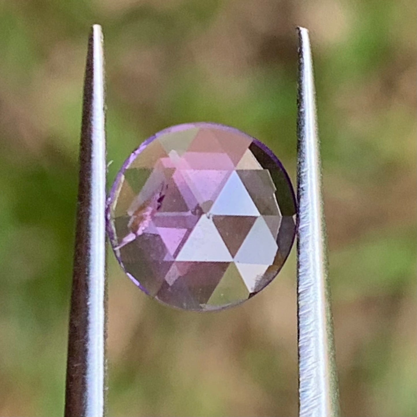 Rose Cut Purple Sapphire 0.72 Ct Modified Round Heated Only Natural Loose Gemstone from Sri Lanka