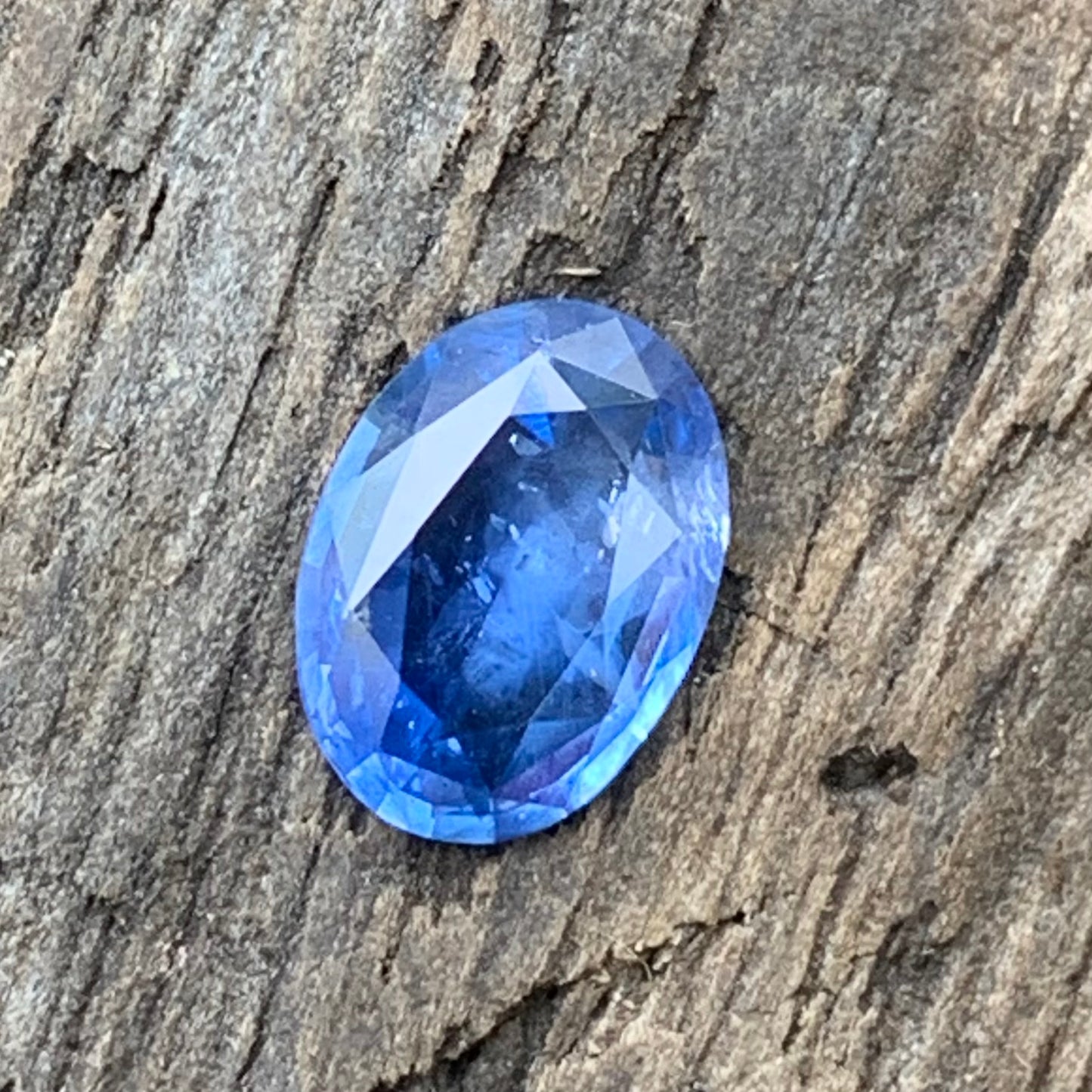 Unheated Blue Sapphire Oval 8.1 mm / 1.23 Ct Natural Loose Gemstone For Jewelry Making