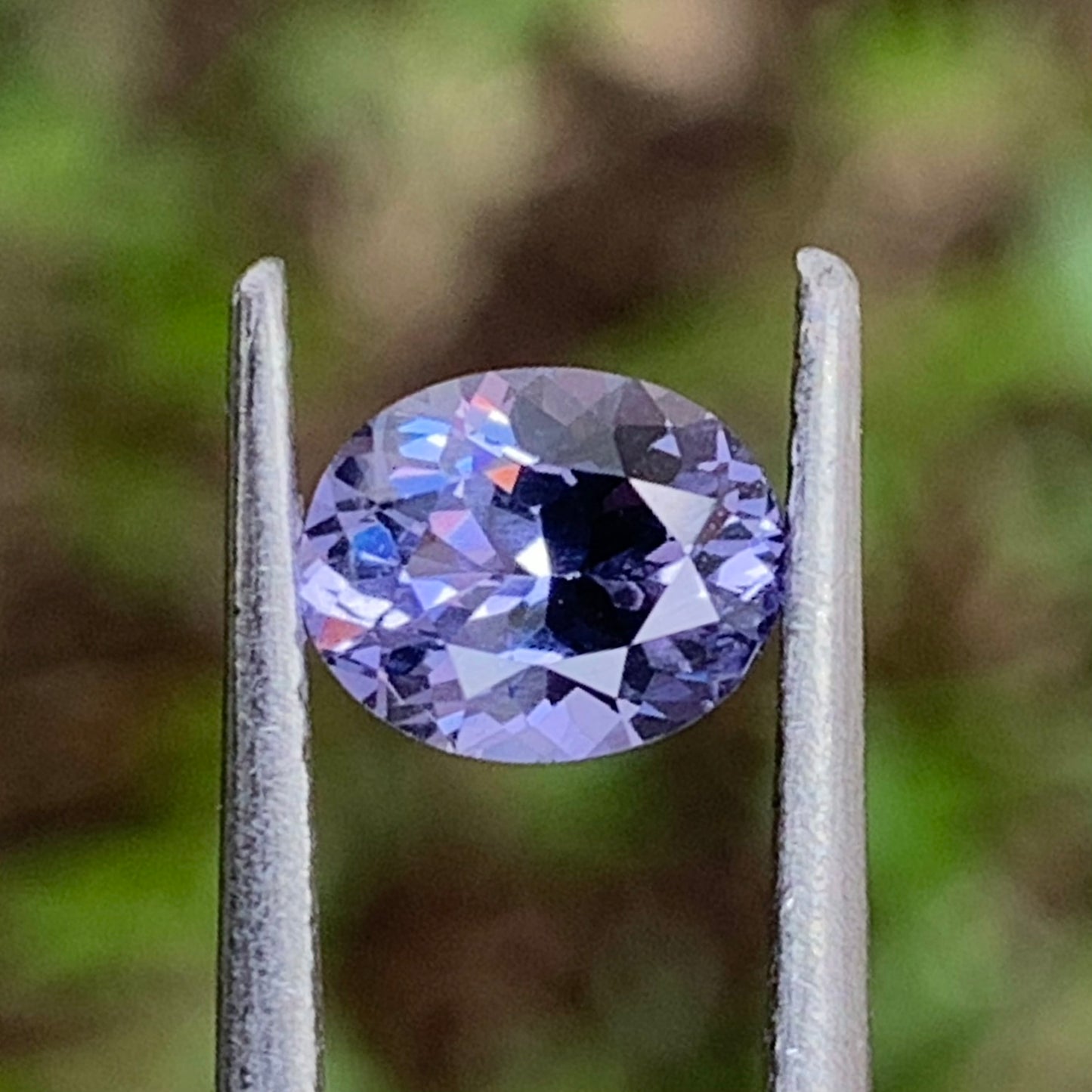 Bluish Purple Spinel Oval 0.94 Ct Natural Unheated Loose Gemstone for Jewelry Making
