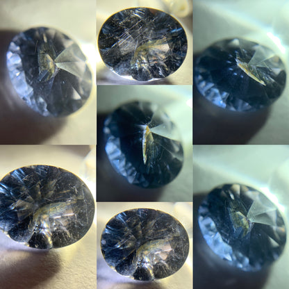 Teal Blue Spinel Fantasy Concave Cut Oval 2.79 Ct Natural Loose Gemstone From Sri Lanka