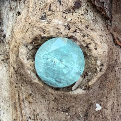 Green Sapphire 6.6 mm Round 1.57 Ct Heated Only Natural Loose Gemstone For Jewelry Making