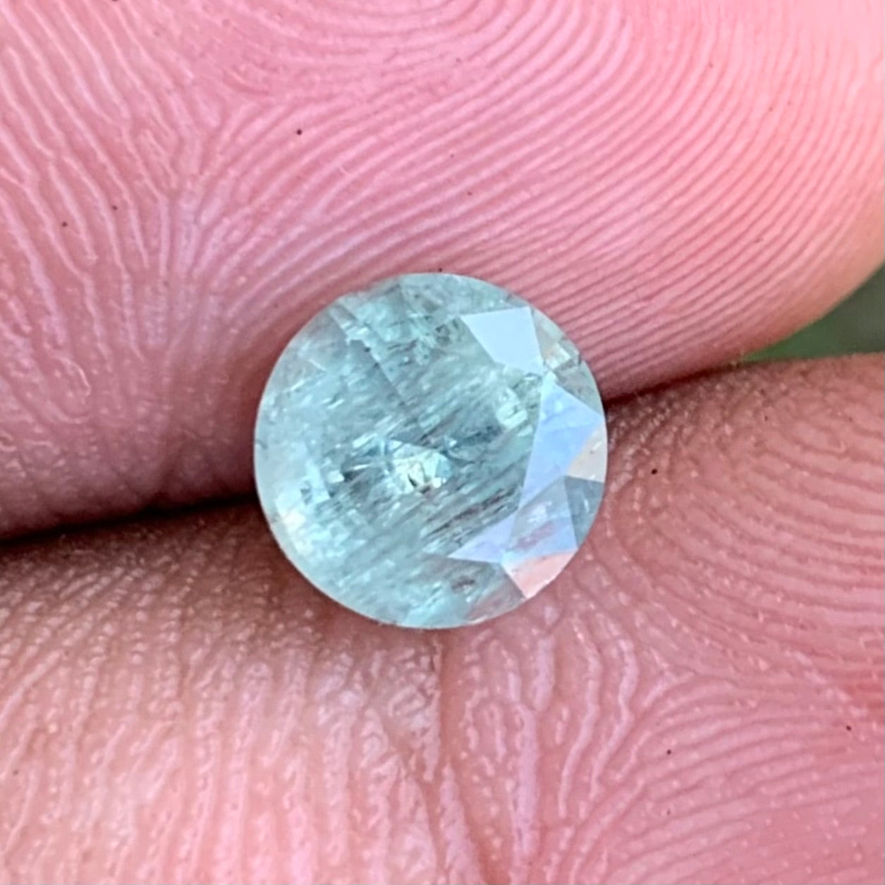 Green Sapphire 6.6 mm Round 1.57 Ct Heated Only Natural Loose Gemstone For Jewelry Making