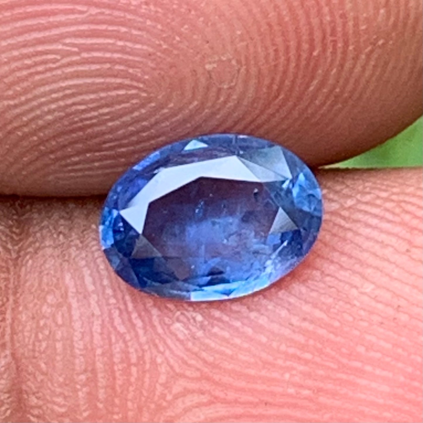Unheated Blue Sapphire Oval 8.1 mm / 1.23 Ct Natural Loose Gemstone For Jewelry Making