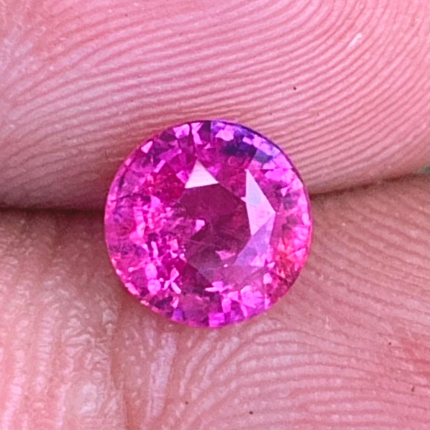 Pink Sapphire 5.9 mm Round Heated Only 1.25 Ct Natural Loose Gemstone for Jewelry Making
