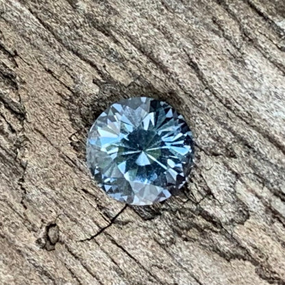 Teal Spinel Round 4.8 mm / 0.52 Ct Flower Cut Loose Gemstone For Jewelry Making