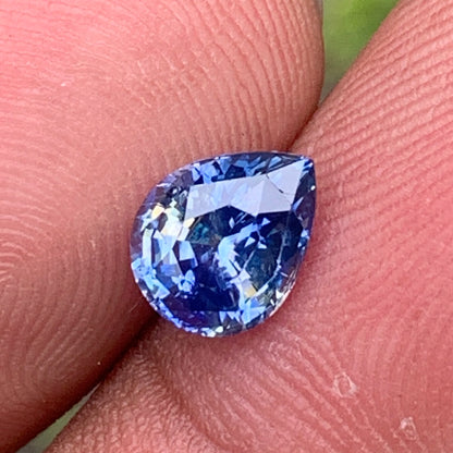 Blue & Yellow Bicolor Sapphire Pear 1.53 Ct Natural Loose Gemstone For Jewelry Making 💎✨